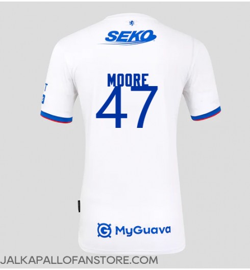 Rangers Mikey Moore #47 Vieraspaita 2025-26 Lyhythihainen Rangers Mikey Moore #47 Vieraspaita 2025-26 Lyhythihainen